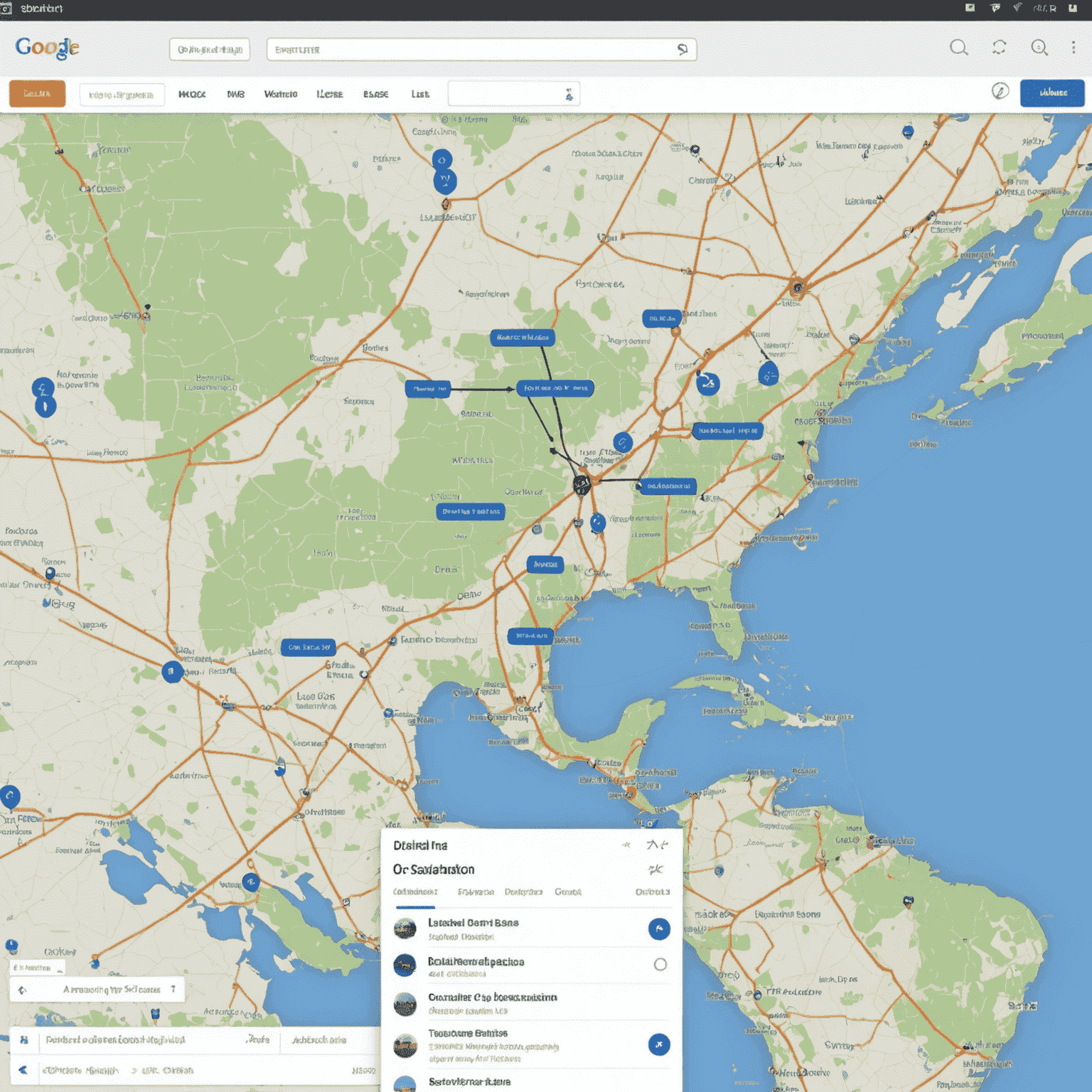 A screenshot of a flight search engine showing a multi-city search with arrows pointing to lesser-known destinations