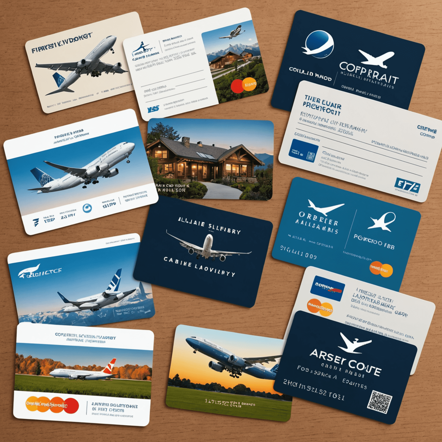 Collage of various airline loyalty cards, points, and a first-class cabin, representing the perks of airline loyalty programs